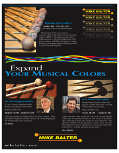 New Signature Mallets from Mike Balter